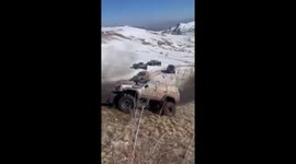 Off-Roading Rollover In Snow