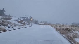 US: Snowstorm Hits Utah, Valley Areas See Snow Accumulations
