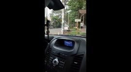 Driver pranks Zumba fanatics exercising on road