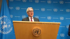 Tor Wennesland speaks during a press briefing at UN Headquarters in New York, NY, USA