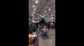 Grocery store gravity defiance
