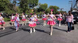 Chiang Mai's festival of flowers, the parade.