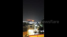 Mexico: Fire Erupts On El Pino Hills In Ixtapaluca