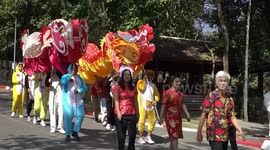Thai zoo holds dragon parade for Chinese New Year
