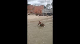 Passeando com meu filho e com os meus sobrinhos