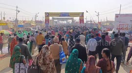 Millions of devotees gathered at Prayagraj in India for the Hindu festival of Magha Purnima