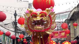 Chinese Year of the Dragon festivities in Chiang Mai, Thailand on February 10