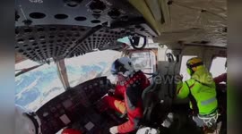 Rescue Operation Saves Two French Mountaineers Stranded on Icy Slope at 3,100 Meters
