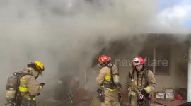Firefighters Brave Flames to Save Family Home in Fort Lauderdale