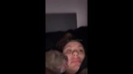 Doggo takes nap on owner's face: tongue out, no holds barred!