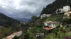 Timelapse footage of April showers in Geres Portugal