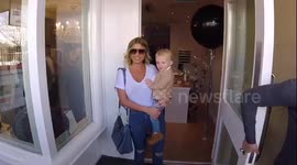 Amy Childs and Billie Faiers at salon relaunch in London