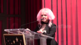Cyndi Lauper and Harvey Fierstein get their star on the Hollywood Walk Of Fame