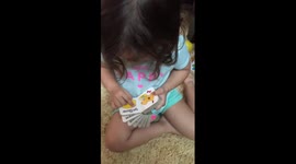 Toddler spelling 'yellow'