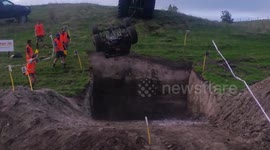 First 4x4 truck back flip attempt in New Zealand