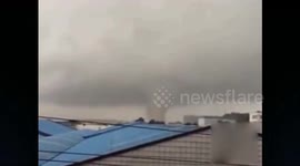 Squall line happens in southern China
