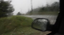 Hail storm hits French countryside