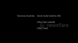 Tasmania Australia - Devils Gullet and Liffey Falls filmed in 4k from a drone
