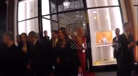 Carla Bruni attends event on Bond Street in London, UK