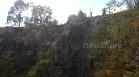 Quarry cliff jumping