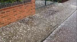 Marble-sized hail hits UK town