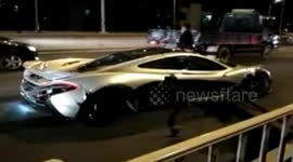 First McLaren crash in China