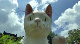 There's a place called Cat City in Malaysia and it's full of cat statues