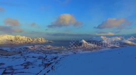 Stunning drone footage of mountains in Norway