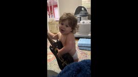 Adorable Toddler Sings Hard Rock Lullabies