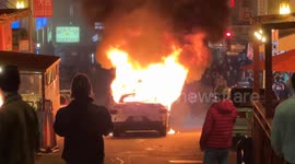 US: Self-Driving Waymo Car Vandalized, Set On Fire In San Francisco’s Chinatown On Lunar New Year’s Day 9