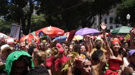 Carnival in Rio de Janeiro. Street Block in Rio de Janeiro this Sunday (11).