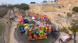 Carnival celebrations in Valletta, Malta