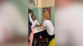 Ed Sheeran visits Thai street food cafe for crab omelette