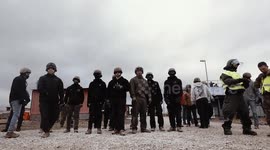 Albanian Soldiers Confront Chaotic Protests During Exercise in Germany