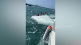 Speedboat carrying tourists capsizes amid high waves in Thailand