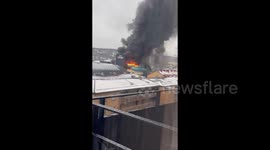 Huge fire destroys amusement park's new water attraction in Gothenburg