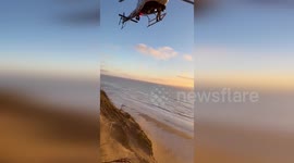 Firefighters rescue 12-year-old trapped on 300-foot cliff in California