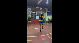 Girl shows off epic keepy-uppy skills in Myanmar