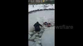 Chinese girl's selfless gesture urges security guard to prioritise rescue of younger friend from icy pond
