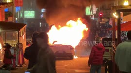 Driverless Taxi Set Ablaze In San Francisco, USA