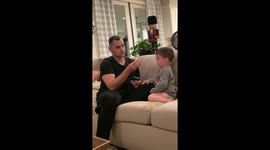 Boy Perplexed By Magic Trick