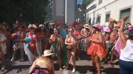 Street Carnival in Rio de Janeiro with Vem Ca Minha Flor block