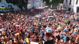 Street Carnival in Rio de Janeiro with Vem Ca Minha Flor block