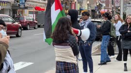 Pro-Palestinian Protesters Rally in State College, PA, USA