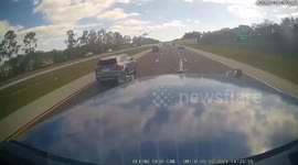Dashcam video shows deadly plane crash that occurred on Florida highway