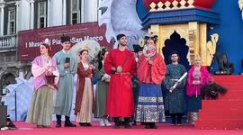 Chinese costume show held during Venice Carnival