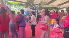 Couples pray for 'everlasting love' at shrines on Valentine's Day in Thailand