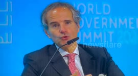 Grossi during a discussion at the World Summit of Governments in Dubai, UAE