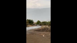 ATV Spinning on Wet Road