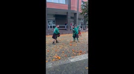 Italians Battle With Oranges
